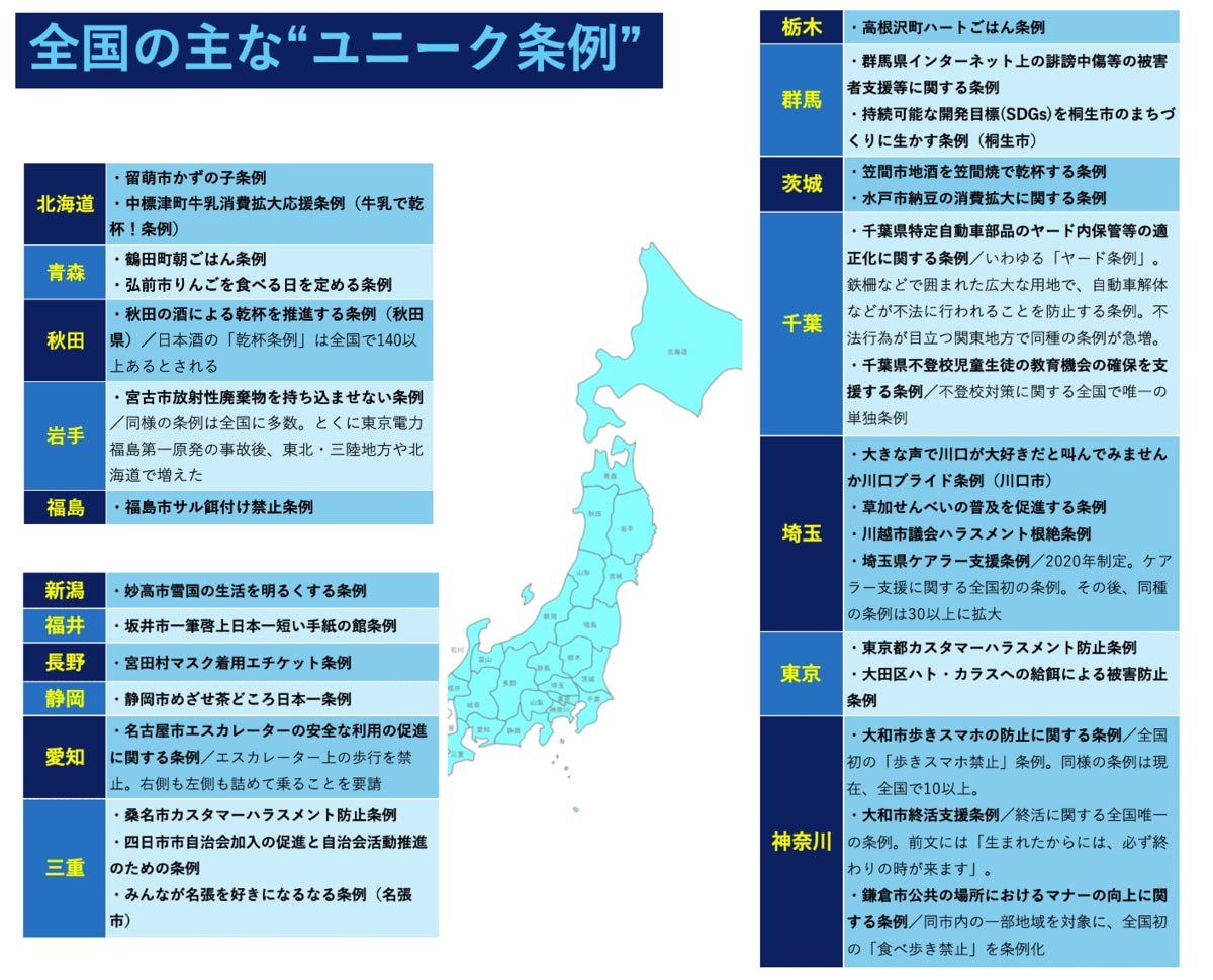【地方の条例がおもしろい！】カスハラ・誹謗中傷の防止だけではない！こんなのアリ？のユニークな発想で地方創生も 【やさしく解説】全国の“ユニーク ...