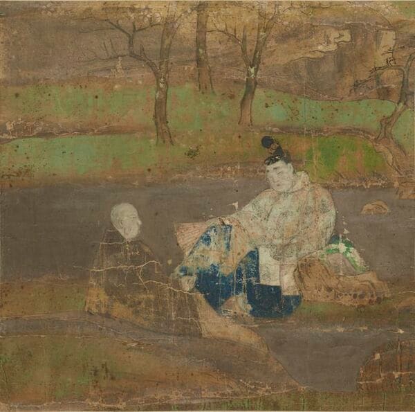 『源氏物語絵巻断簡』に描かれた光源氏/平安時代(出典:国立文化財機構所蔵品統合検索システム)