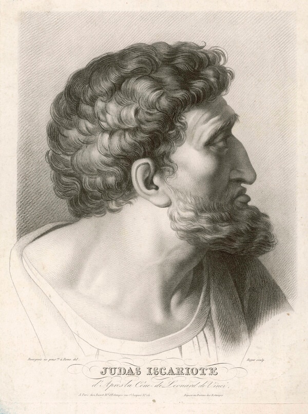 銀貨30枚でイエスをローマ兵に売り渡したユダ（写真：Mary Evans Picture Library/アフロ）