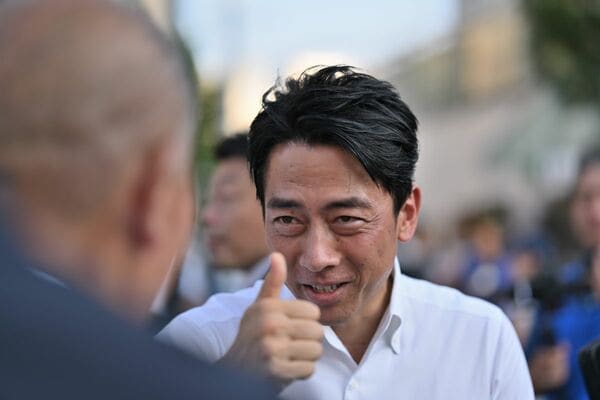 自民党総裁選に立候補した小泉進次郎氏