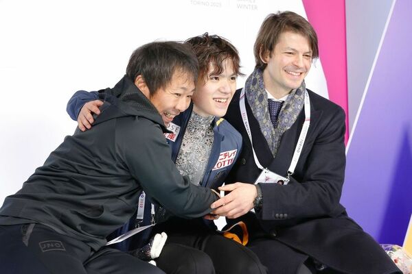 宇野昌磨とステファン・ランビエルコーチ