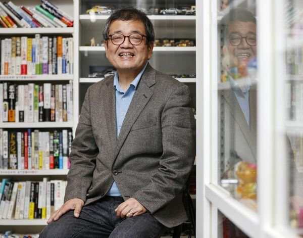森永卓郎氏(2021年3月撮影、写真:共同通信社)