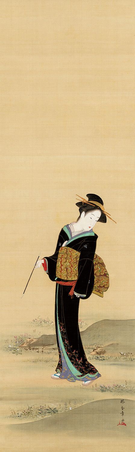 美人画」にも才を発揮した葛飾北斎、重文《潮干狩図》など自身の作品に