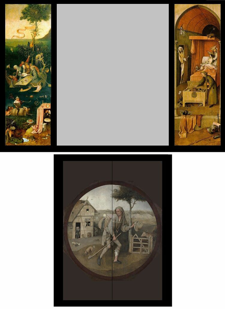 田中修 サンジェニイエスの古い塀 油絵15号 新制作会員 物故画家