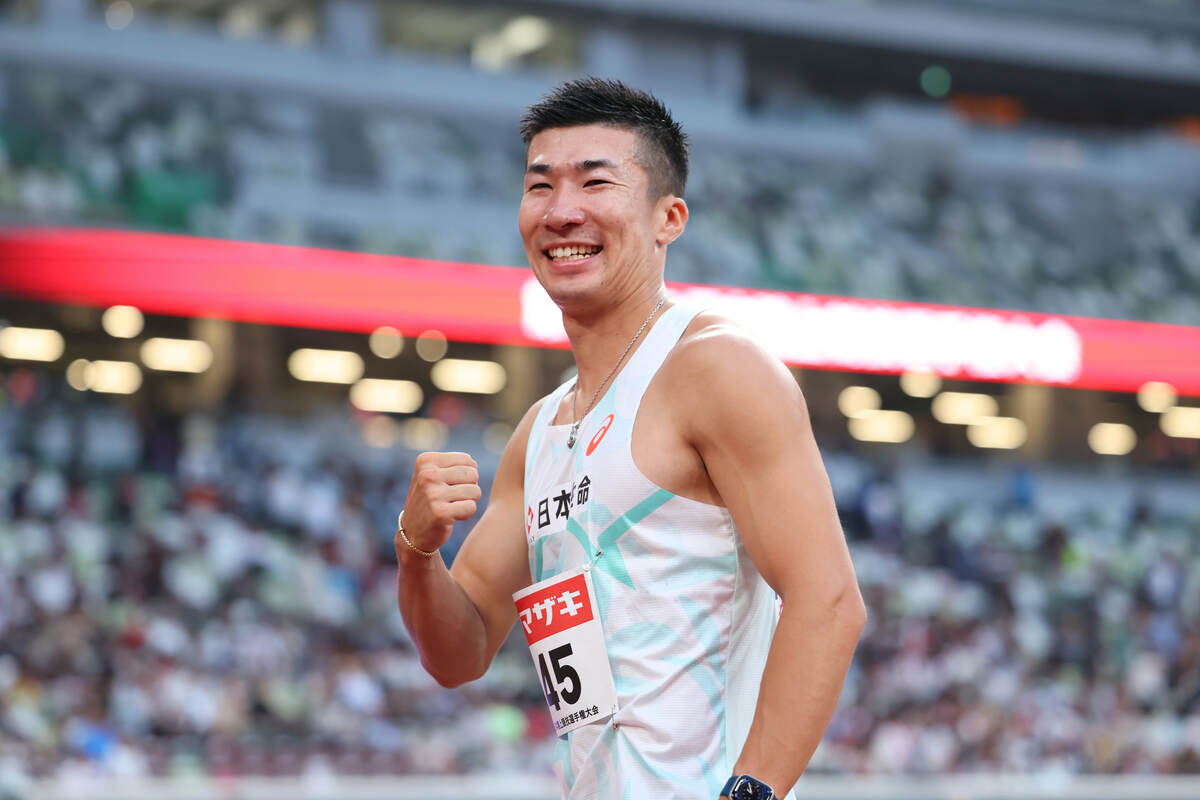 日本人最速」を決める男子100mで5年ぶり優勝の桐生祥秀が流した