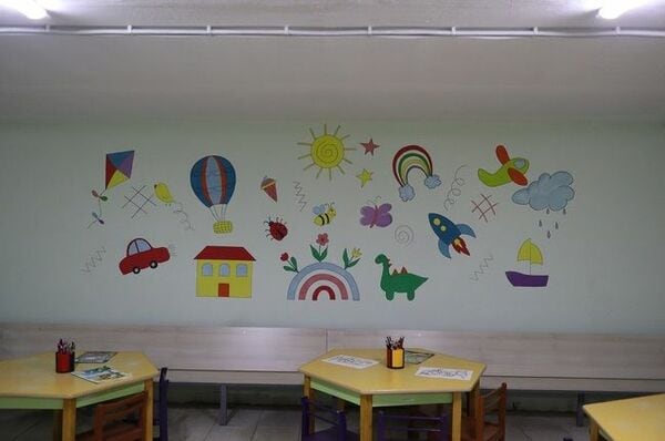 幼稚園の地下シェルター