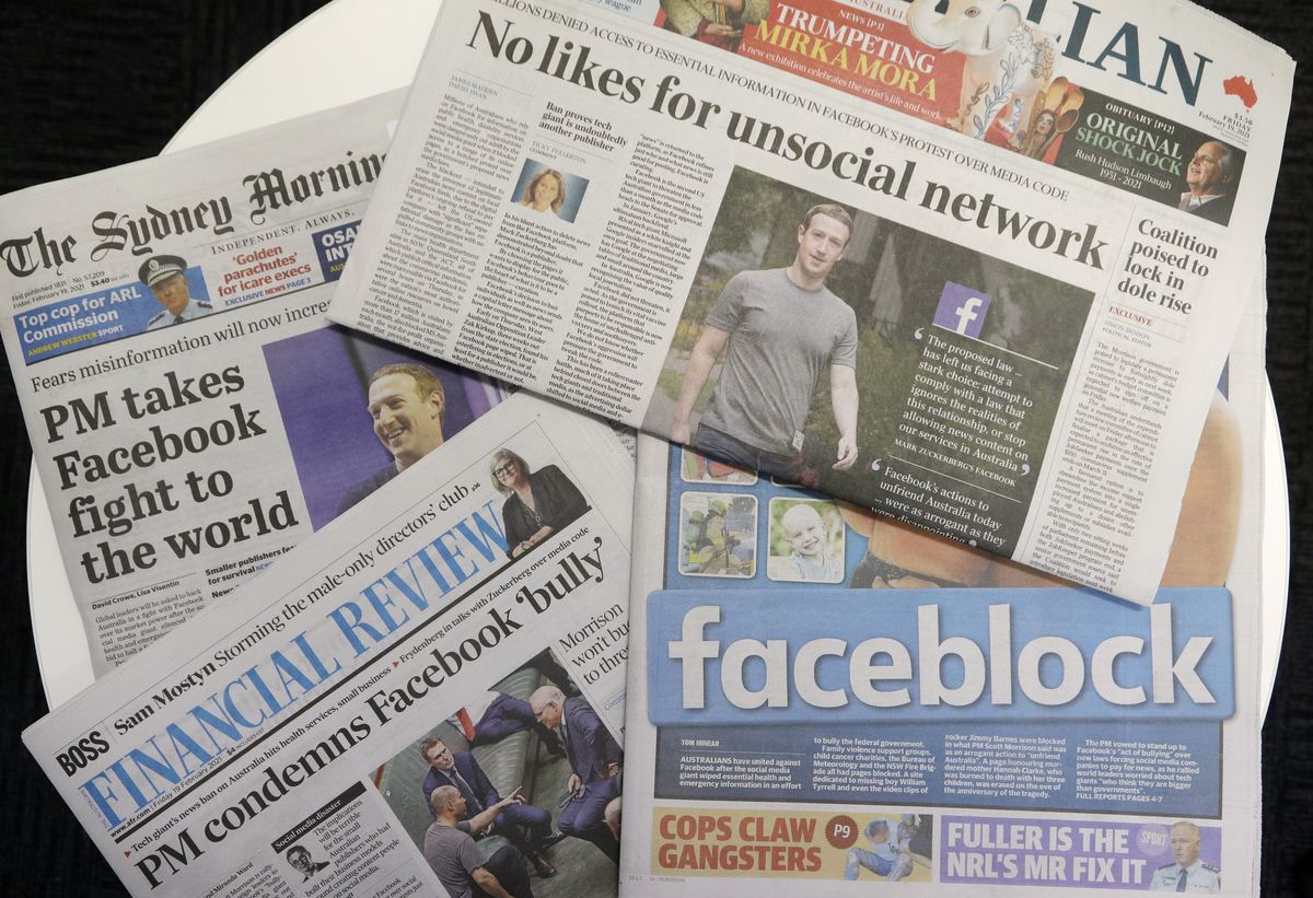 フェイスブック、豪でのニュース禁止措置撤回　豪政府が対価支払い義務付ける法案の修正に合意