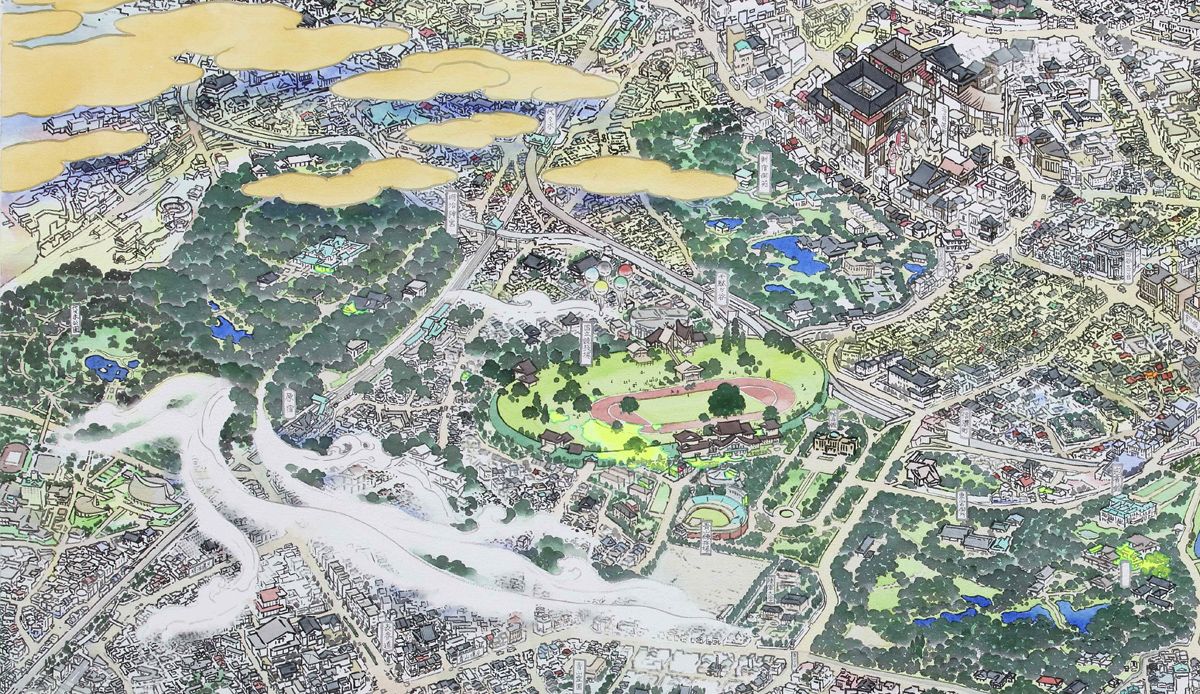 現代アーティスト・山口晃が描いた東京の“鳥瞰図”をはじめ、国内外の