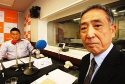 「マット安川のずばり勝負」ゲスト：稲村公望／前田せいめい撮影