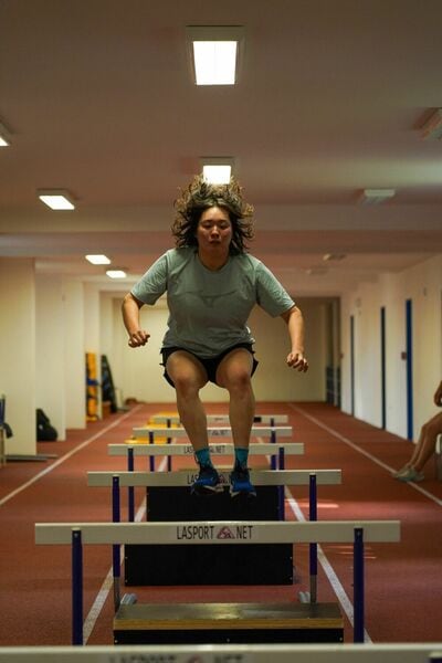 五輪に向けて下半身の強化に取り組む