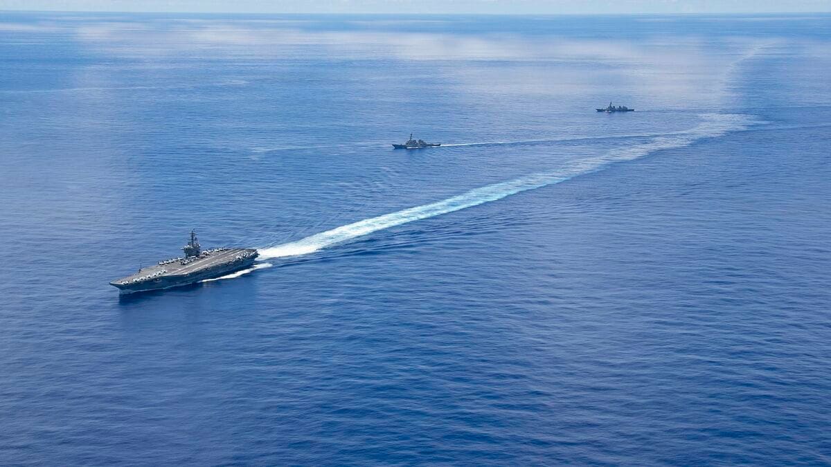 台湾東方の太平洋海域で中国船3隻が確認、米国務省が批判
