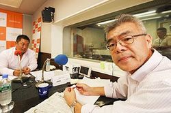 「マット安川のずばり勝負」ゲスト：笠原敏彦／前田せいめい撮影