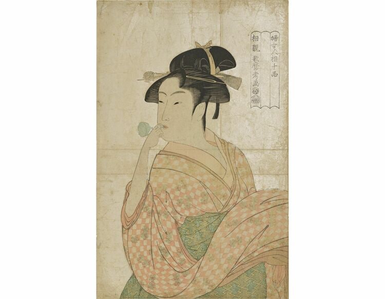 のれん 瀬川 喜多川歌麿 べらぼう 浮世絵 写真ギャラリー1枚め｜『べらぼう』浮世絵師・喜多川歌麿はどんな人