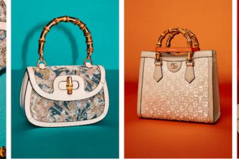 グッチが西陣織の老舗「HOSOO」とコラボ、ハンドバッグが数量限定で