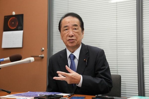 政界引退を決めた立憲民主党の菅直人元首相