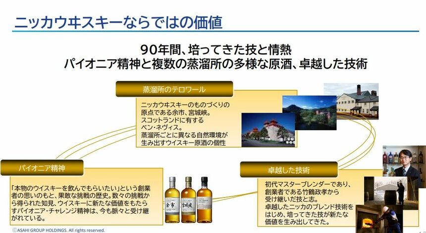 竹鶴政孝のパイオニア精神を継承…ニッカ爲定一智社長が語る
