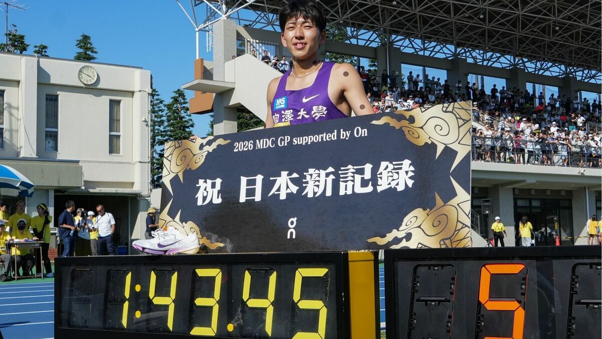 今季800mの日本記録を2度塗り替えた駒大・落合晃が米国で挑む次の壁