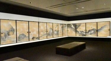 写真ギャラリー1枚め｜伊藤若冲×円山応挙の合作屏風が東京初公開