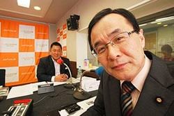 「マット安川のずばり勝負」ゲスト：浜田和幸／前田せいめい撮影