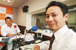 「マット安川のずばり勝負」ゲスト：谷合正明／前田せいめい撮影