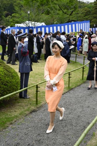 春の園遊会に臨まれたる佳子さま（2024年4月23日）