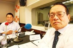 「マット安川のずばり勝負」ゲスト:平沢勝栄/前田せいめい撮影