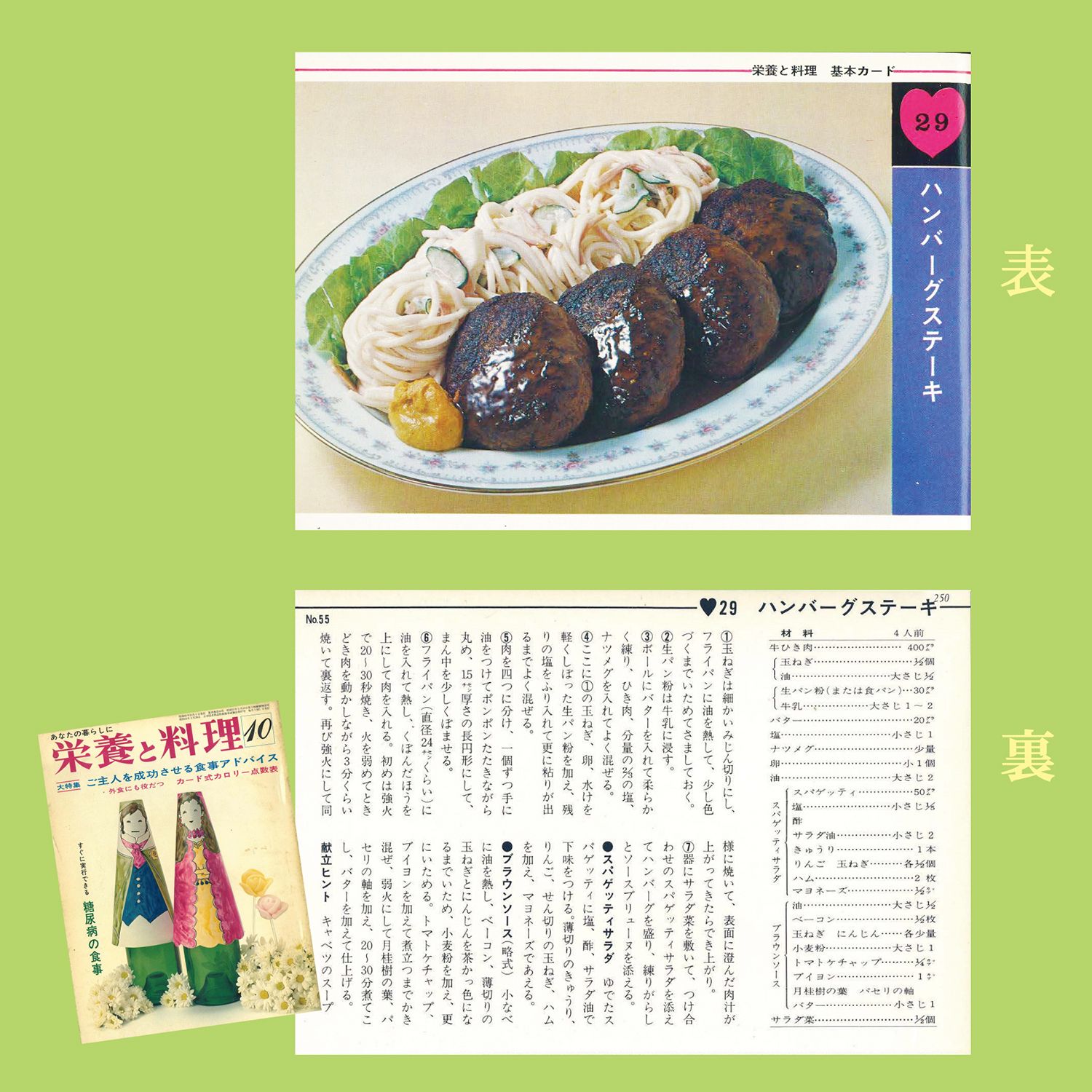 材料と付け合わせ、昭和のハンバーグはこう進化した 「栄養と料理