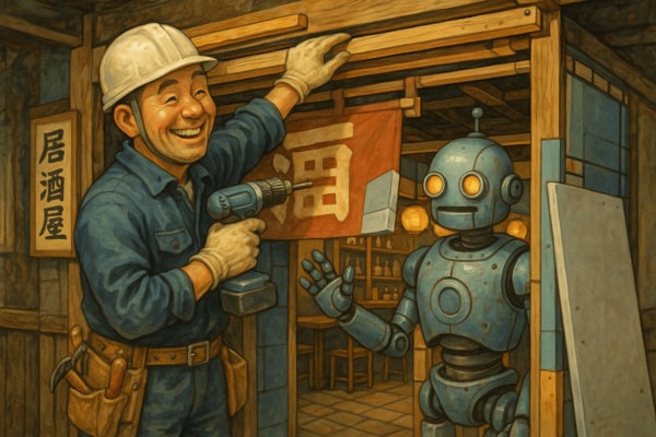 AAIOはいわば、AIエージェントを念頭に置いた店舗のリフォーム(著者作成)