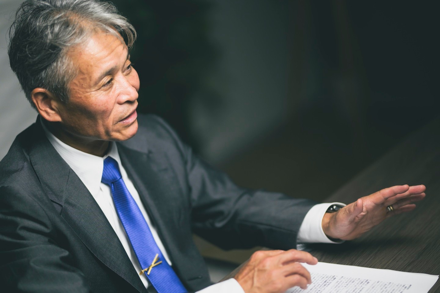 SOMPOコミュニケーションズ社長 林祥晃氏（撮影：冨田望）