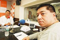 「マット安川のずばり勝負」ゲスト：佐藤優／前田せいめい撮影