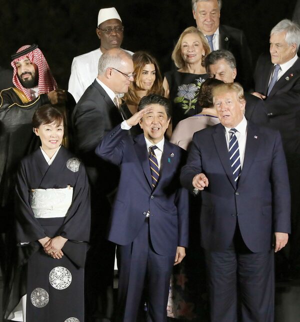 トランプ氏と食事会を共にした安倍昭恵さん。写真はG20大阪サミットでのもの（写真：共同通信社）