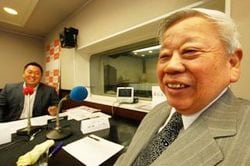 「マット安川のずばり勝負」ゲスト：岩見隆夫／前田せいめい撮影