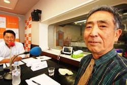 「マット安川のずばり勝負」ゲスト：稲村公望／前田せいめい撮影